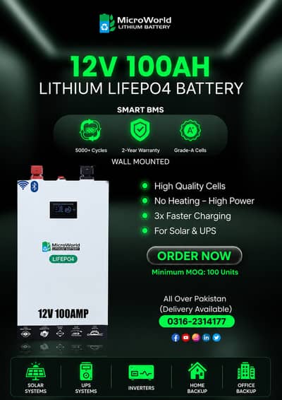 Premium Lithium Batteries 12V 100Ah | 200Ah | 280Ah – New