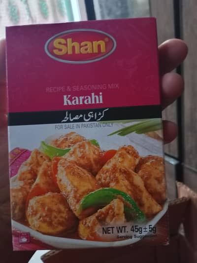 Shan  karahi masala for sale pr piece 120 0/3/0/4/0/7/8/6/8/9/3