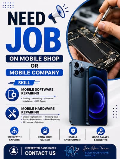 need job on mobile shop whatsapp +92 348. . . . 3325174