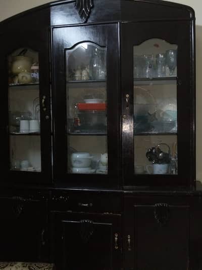 Wooden China Cabinet / Crockery Display Cabinet: Number (03098822070)