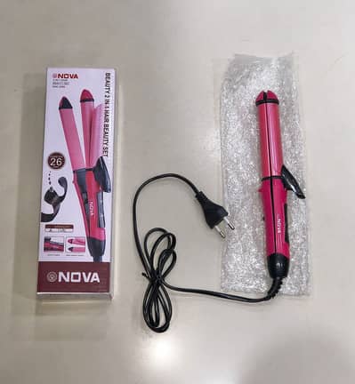 Hair Straightener and Curling Iron Set - 26mm