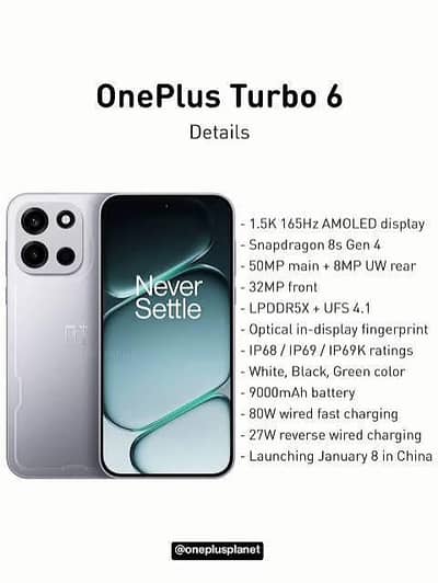 One Plus Turbo 6