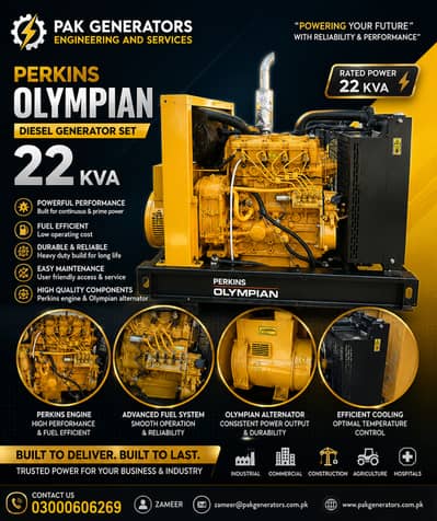 22 KVA Perkins Olympian Generator