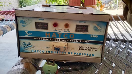 hatco 2500 watt stabilizer