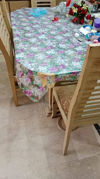 Dinning table & tea trolley