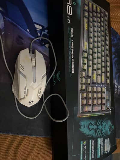 AULA Wind F98 Pro Gaming Keyboard + Gaming Mouse + Full Size Keypad.
