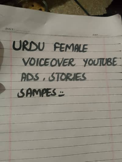 Urdu female voiceover service
