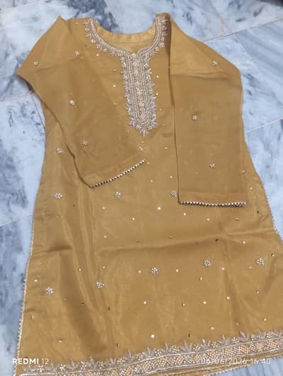 shirt with gharara and duppata new unused