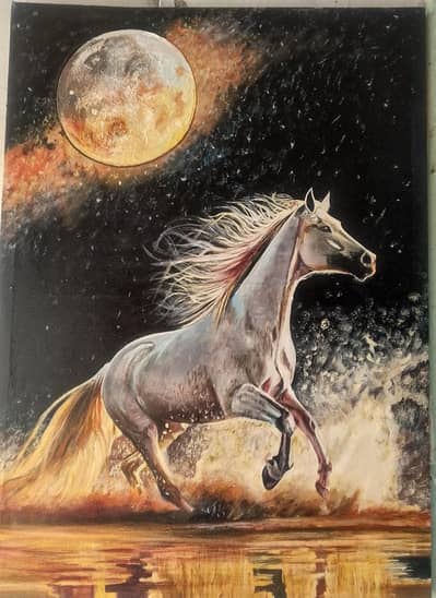 Luxury Horse Painting on Canvas
