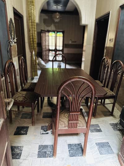 Complete Dining Table With 6 Chairs