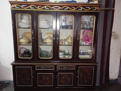 bad show case dressing table istri stand 2 side table