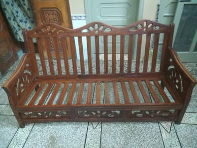 5 Seater Wooden Sofa