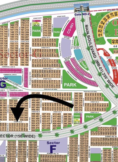 01 Kanal Prime Location Plot North Direction Walking Distance From Park Masjid
