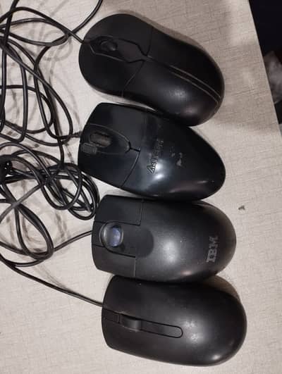 4 Computer Mouse (IBM, A4Tech etc. ) – Working Condition