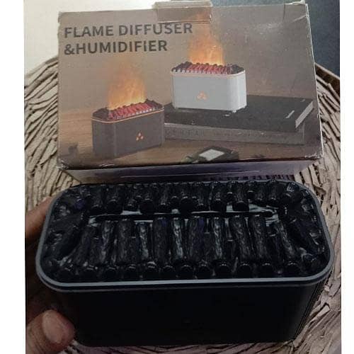 Flame Air Diffuser, Portable & Silent Humidifier, for Home & Office Use