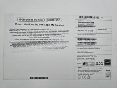 Apple MacBook Pro M2 16 inch