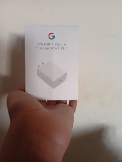 Google Pixel 30 Watt USB C Charger Free Cable