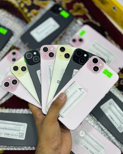 Apple iPhone 15 plus 128GB & 256GB Non Pta Water Pack Mix Colors