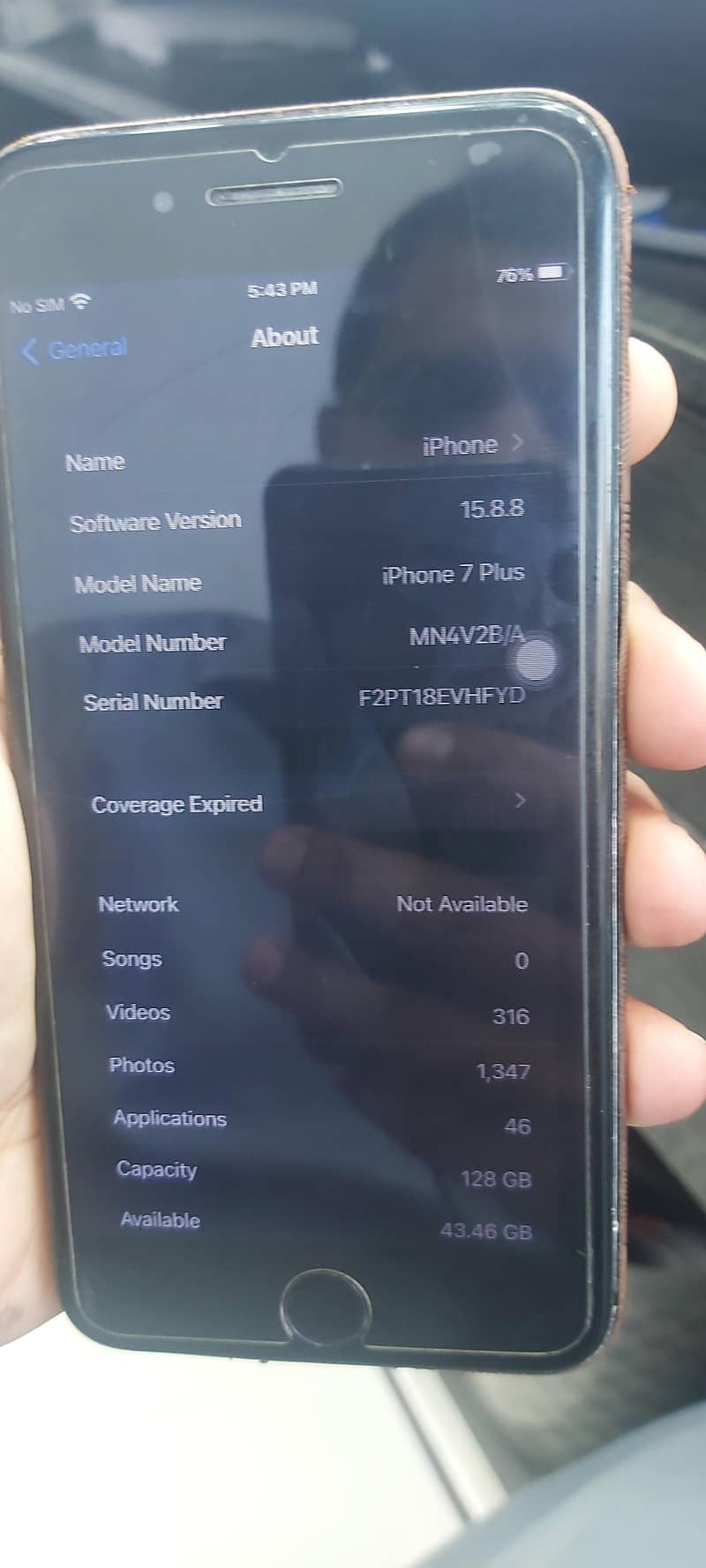 iPhone 7plus 128 6
