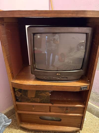 Tv with TV trolley
