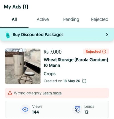 Wheat storage (Parola Gandum)