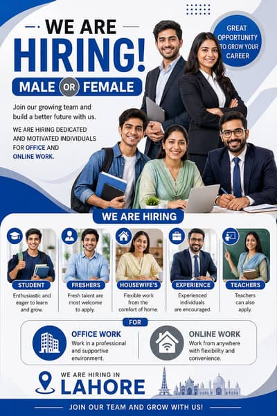 Golden opportunity available in lahore