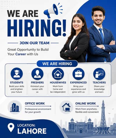 we are hiring male and female for work