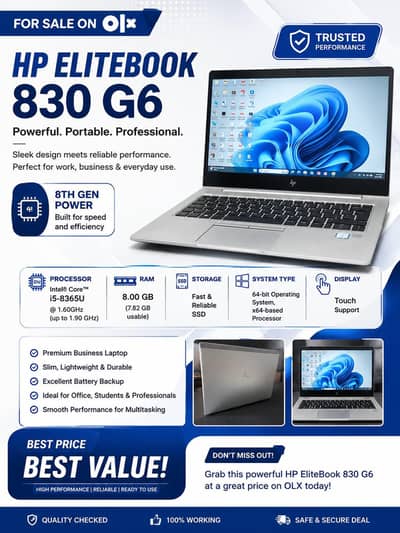 HP Elitebook830 G6 premium Business laptop for sale