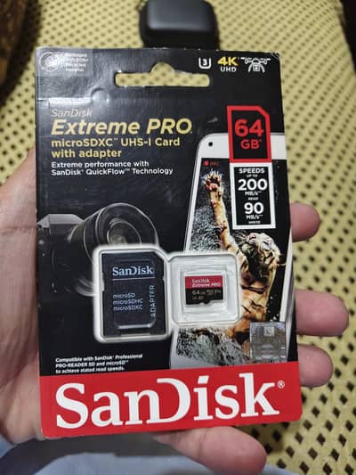 SanDisk extreme pro 64gb 200mbs memory card