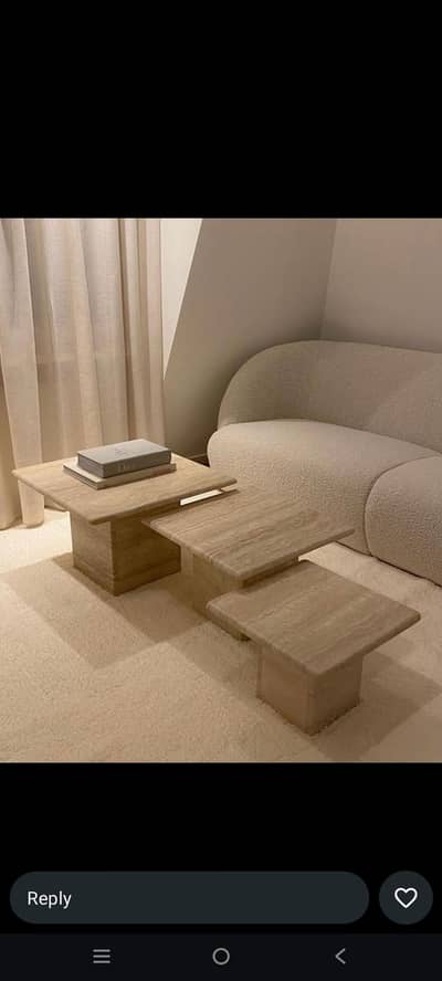Travertine marble