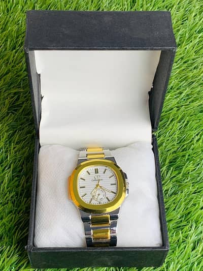 Men's Rose Gold Chronograph Watch