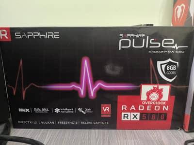 RX 580 8GB WITH BOX rx580