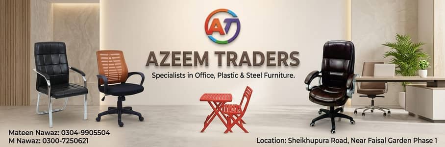 Azeem Traders | Premium Office, Plastic & Steel Furniture Solutions