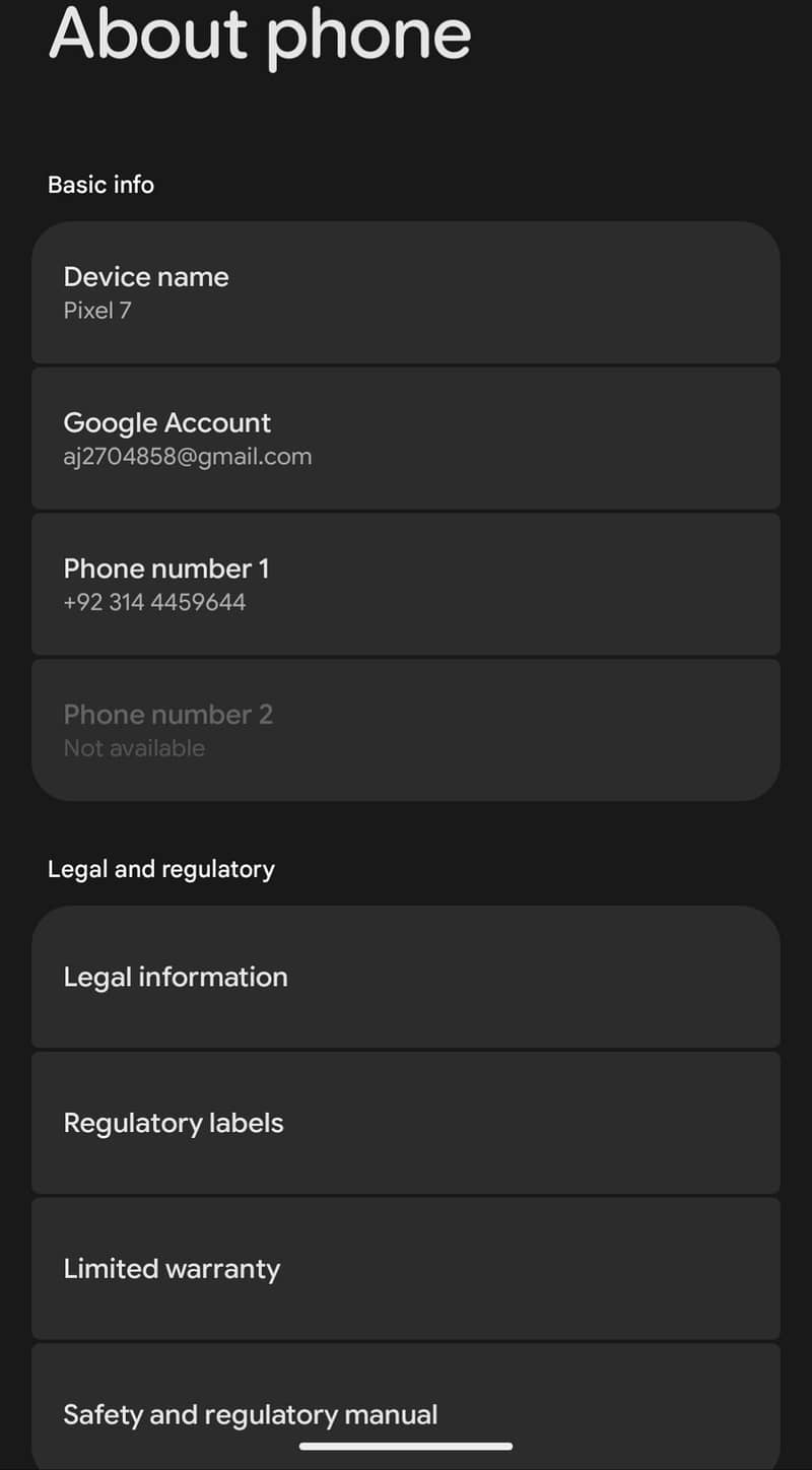 Google Pixel 7 6