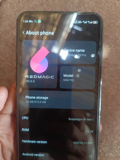 Redmagic 7s 16/512