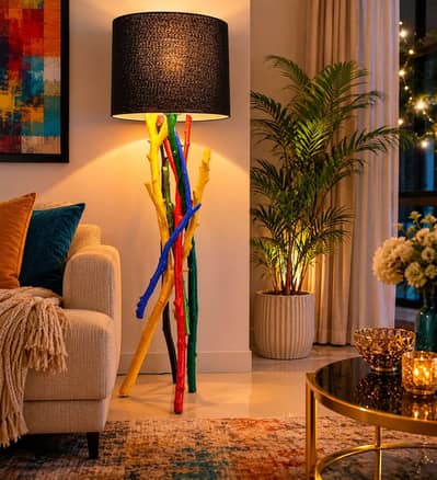handmade beautiful large floor lamp