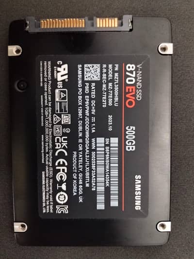 Samsung 870 EVO 500GB SSD – High Speed & Genuine