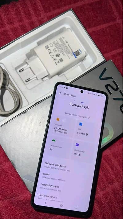 Vivo V27e 8Gb Ram 256 GB memory PTA approved. 0324=8193=502