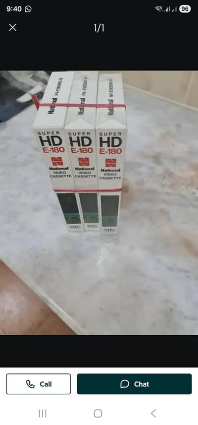 Video Cassets New