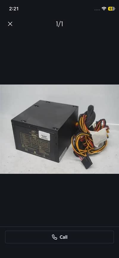 DeepCool 500W 80 plus piwer supply