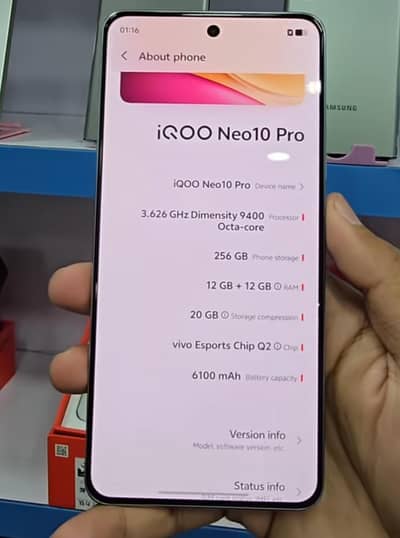 Vivo iQOO Neo10 Pro 12/256