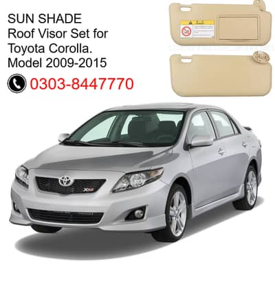 Toyota Corolla Sun Shade - Roof Visor for Model 2009-2015