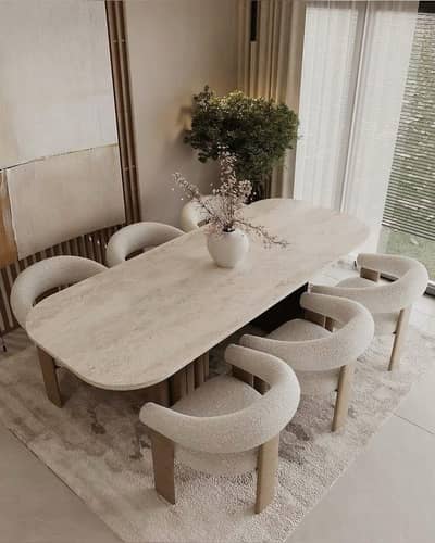 Premium Modern 6-Chair Designer Dining Table Set