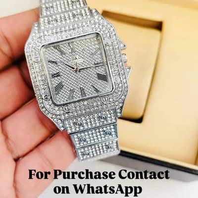 luxury Rehineatone Gold Watch for Women