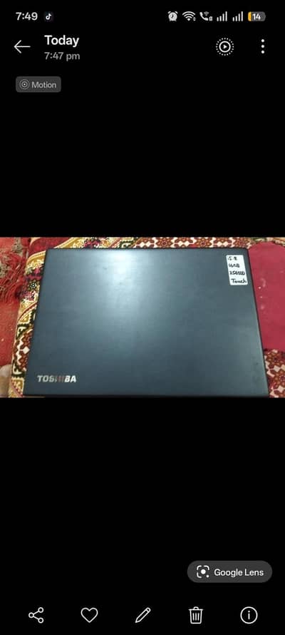 Toshiba laptop touch screen 10/10 8/256 gb lush condition