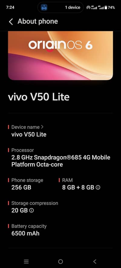 Vivo V50 Lite