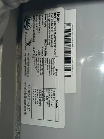 1.5 Ton haier