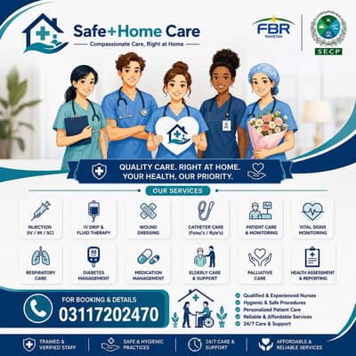 We provide nurses ! patient attended & care taker/ baby sitter