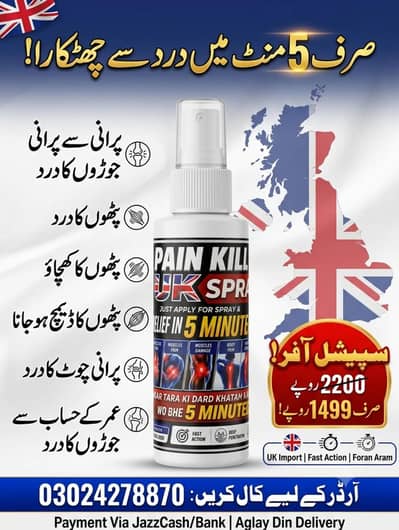 UK painkiller spray