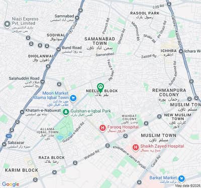 Allama Iqbal town neer neelam block